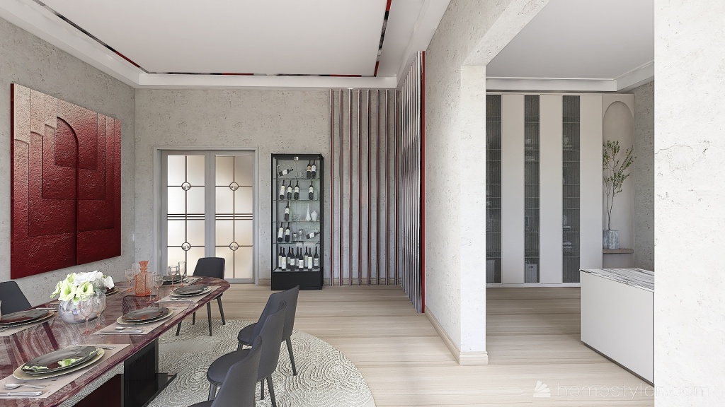 Modern Dining Room 3d design renderings