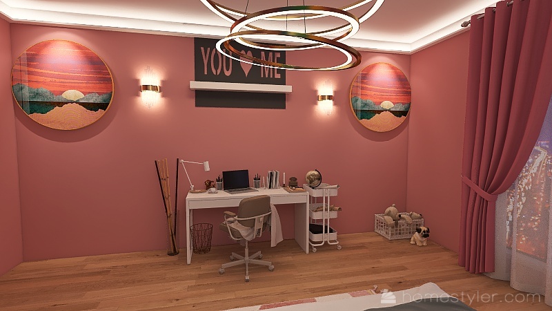 Child's Dream Bedroom 3d design renderings