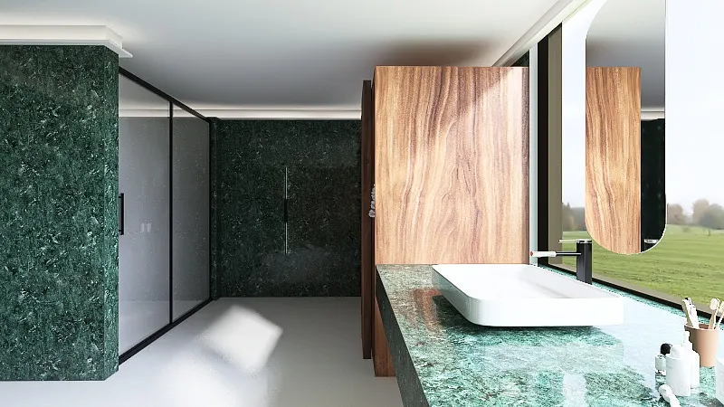 Master Bathroom 3d design renderings