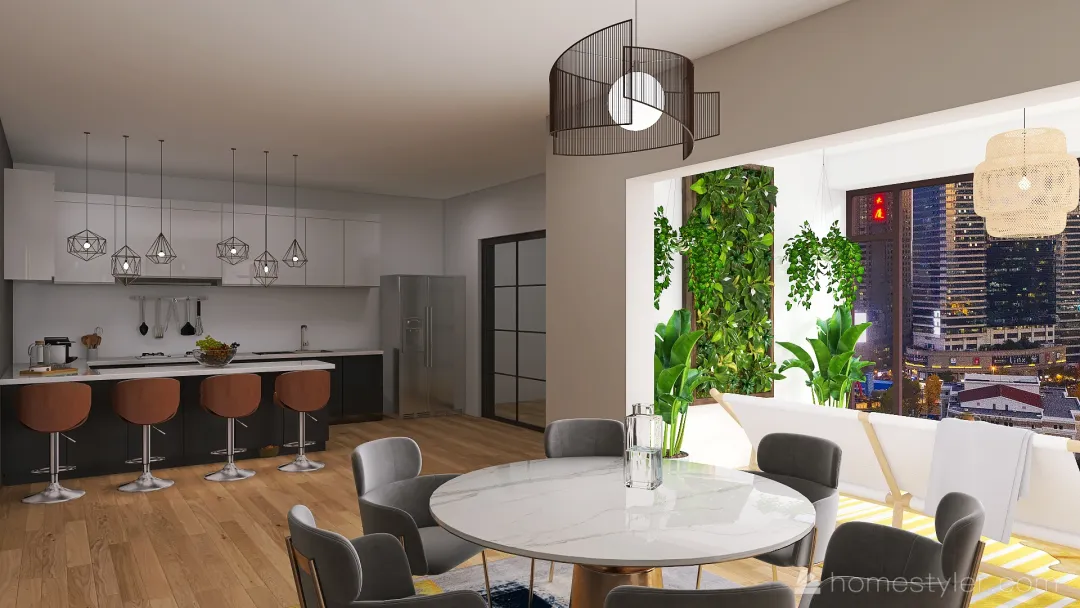 Apartamento luxo 3d design renderings