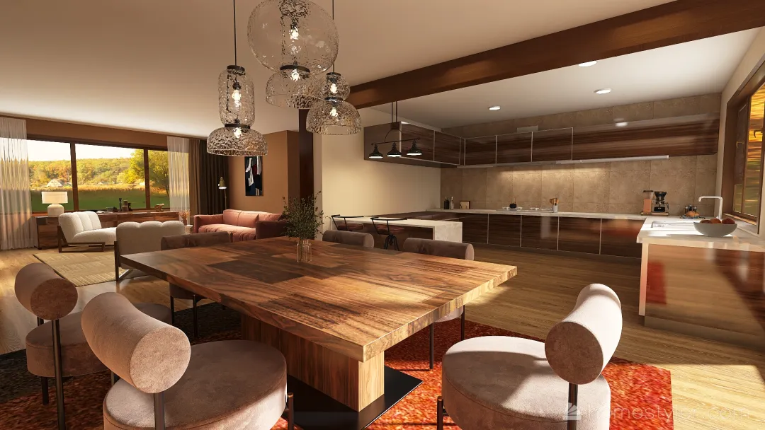cosy home 3d design renderings