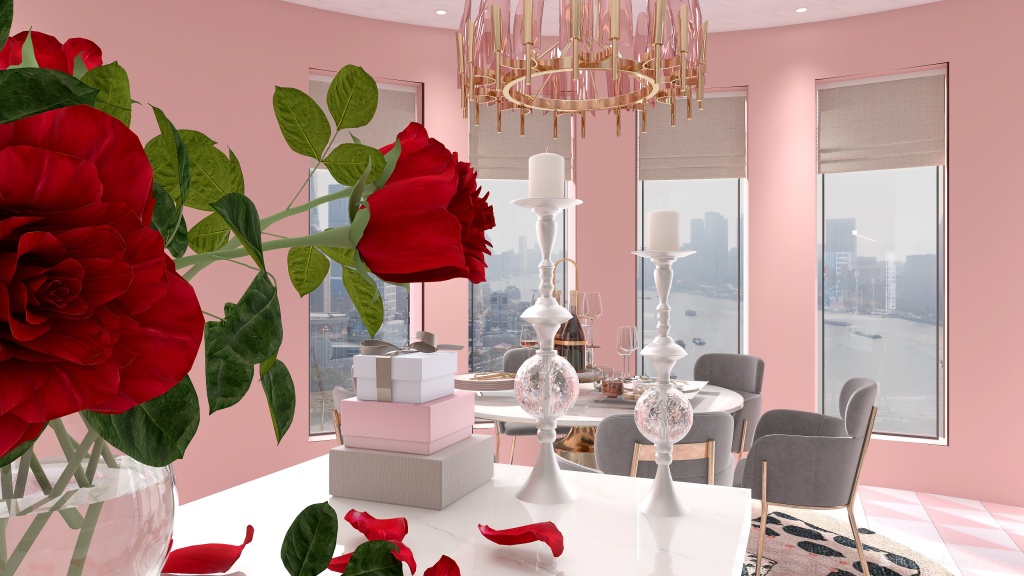 #ValentineContest-demo_: Hearts and Roses for my sweet! 3d design renderings