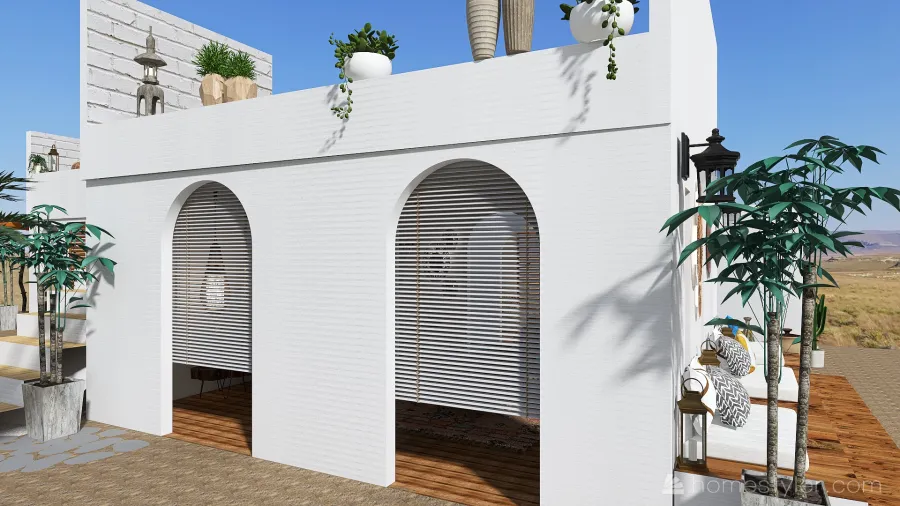 Coastal style House 3d design renderings