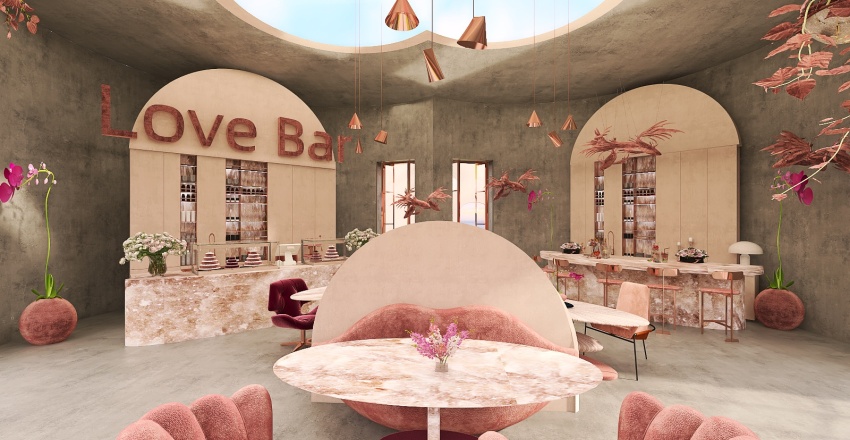 #ValentineContest-Love Bar 3d design renderings