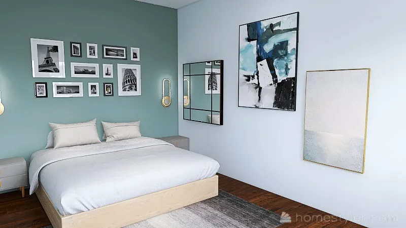 minimalist master bedroom 3d design renderings