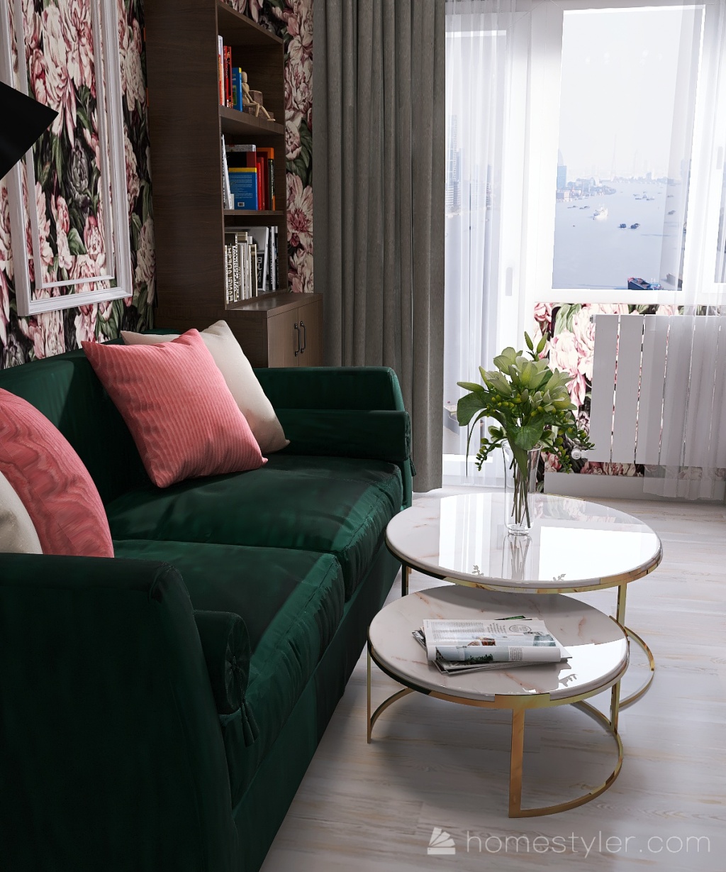 Livingroom I Гостинная для Полины 3d design renderings