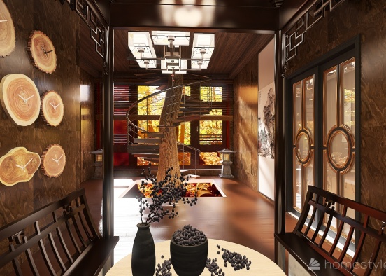 Chinese style house Design Rendering