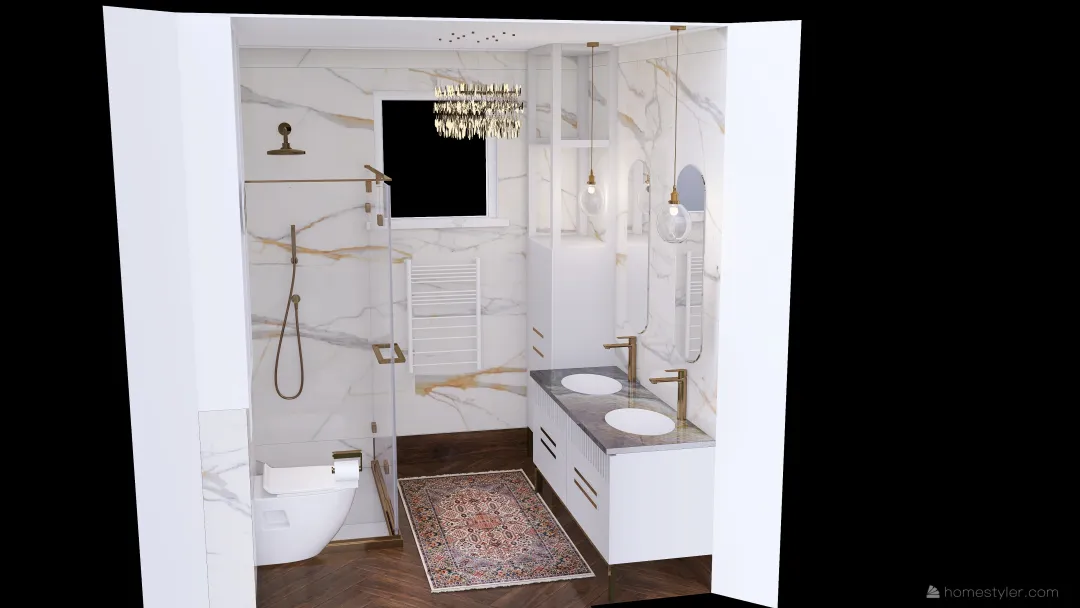 łazienka 3d design renderings