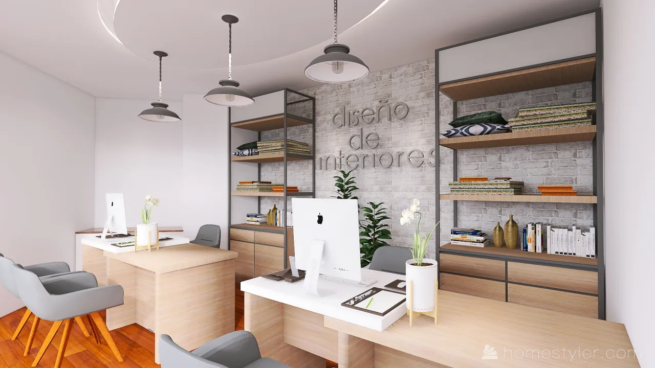 OFICINA di 3d design renderings