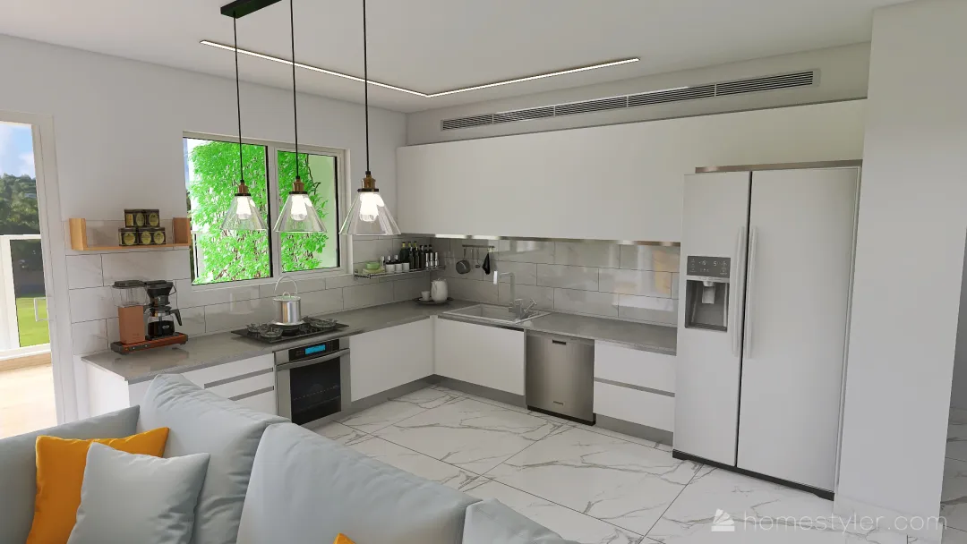 New_Apartment_Standard kitchen 3d design renderings