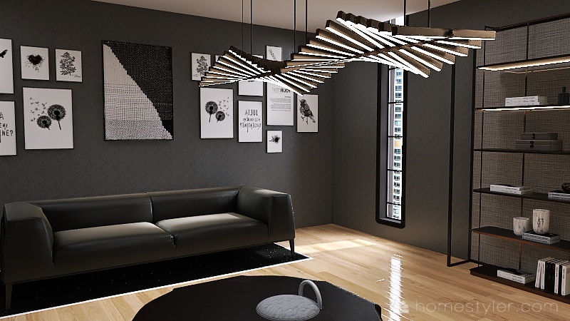 Metropolitan Living Room 3d design renderings