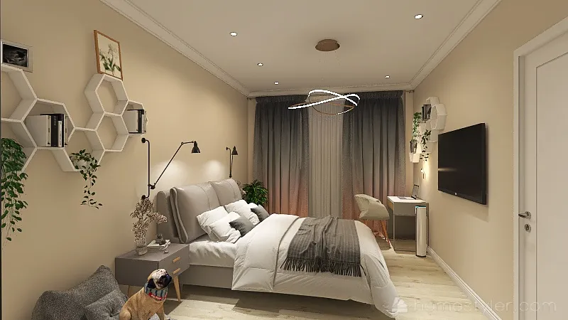 Cпальня для Алены 3d design renderings