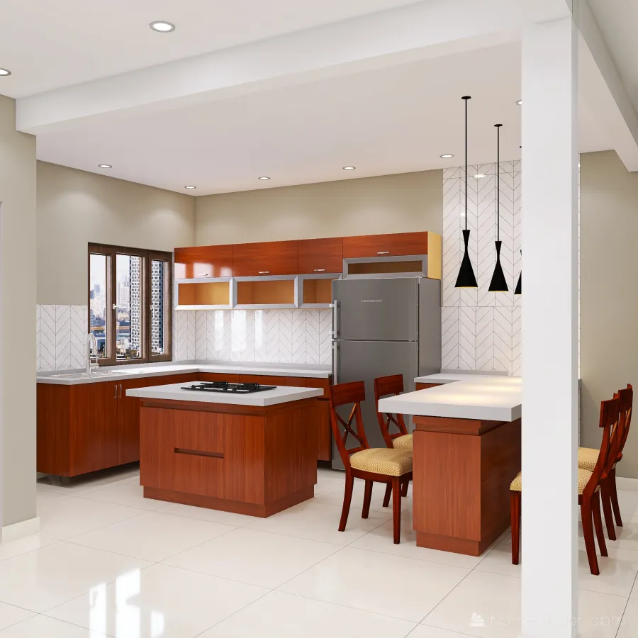 india kitchen 3d design renderings