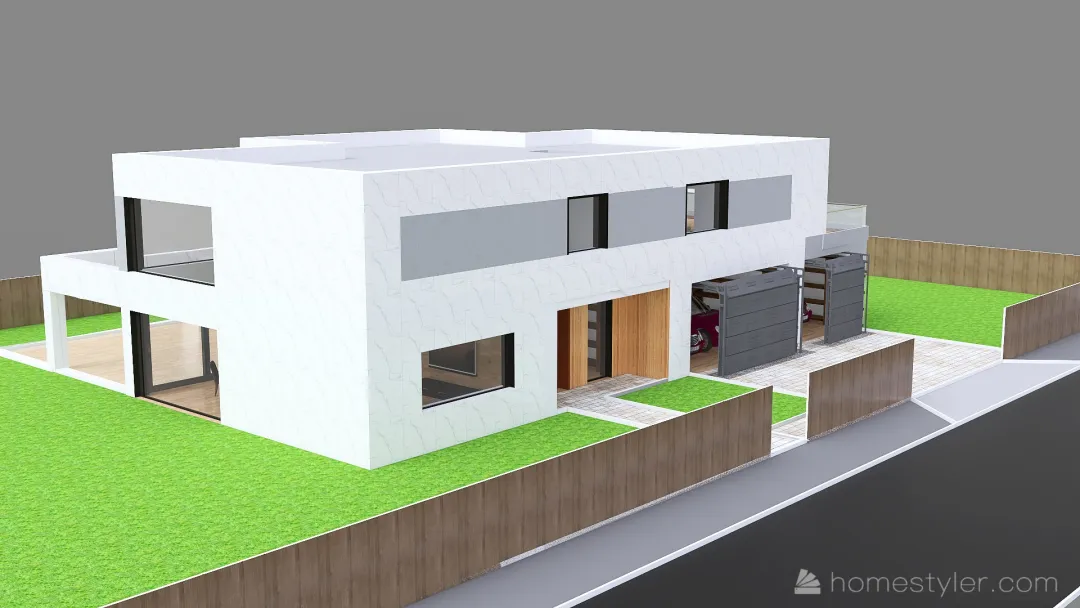 Dom i działka  - projekt 7 3d design renderings