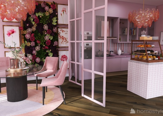 #ValentineContest-demo-Valentine's Café and Lounge Design Rendering