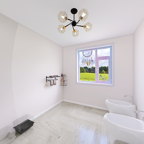 Bathroom for cats 3d design renderings