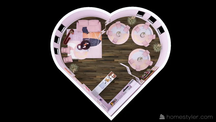 #ValentineContest-demo-Valentine's Café and Lounge 3d design picture 45.26