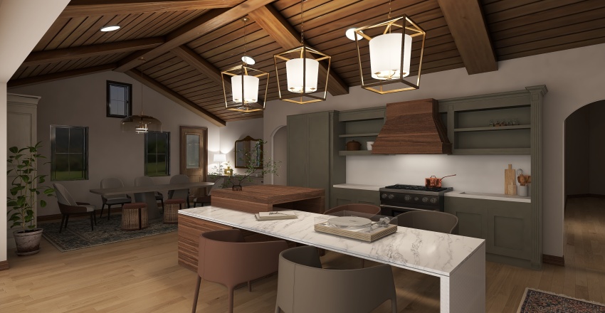 #KitchenContest Conn Residence 3d design renderings