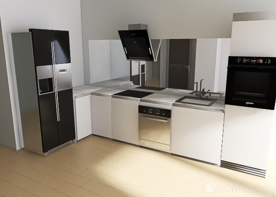 Mieszkanie kitchen Design Rendering