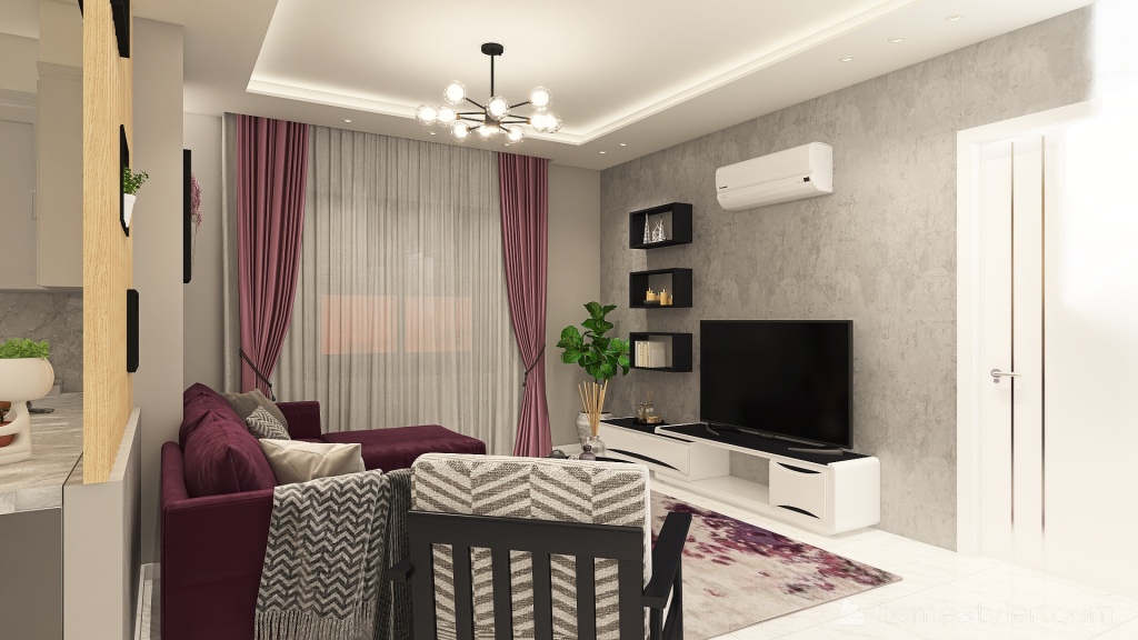 100 MSQ Apartment 3d design renderings