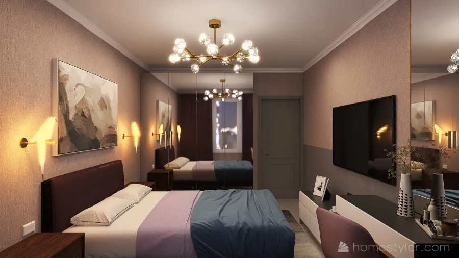 наша спальня 3d design renderings