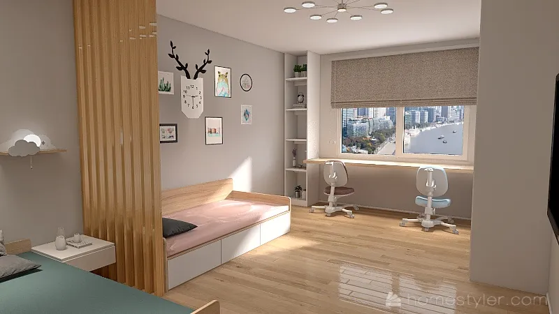 спальня гостинная 3d design renderings