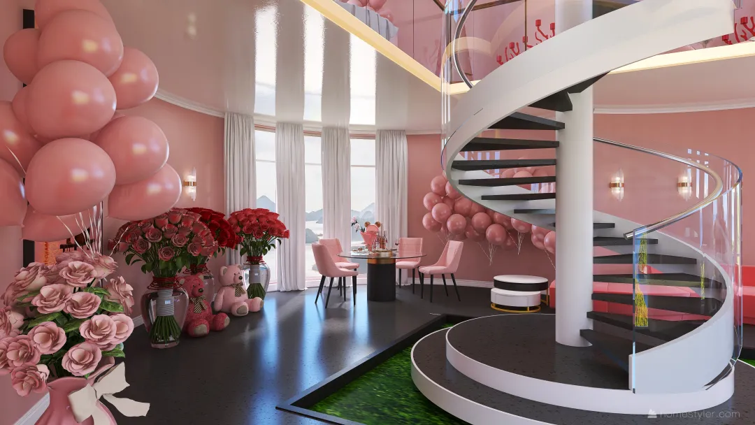 #ValentineContest - A present for you! #Video #Residential #50 - 100 sqm 3d design renderings