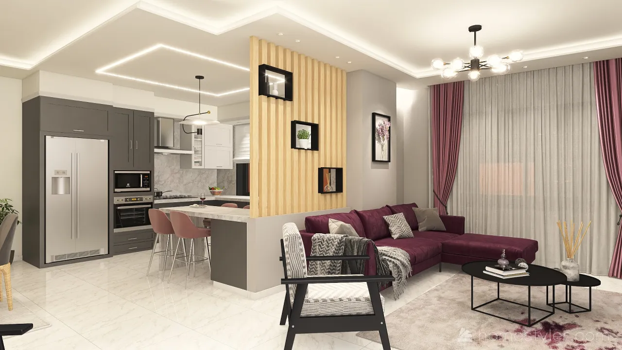 100 MSQ Apartment 3d design renderings