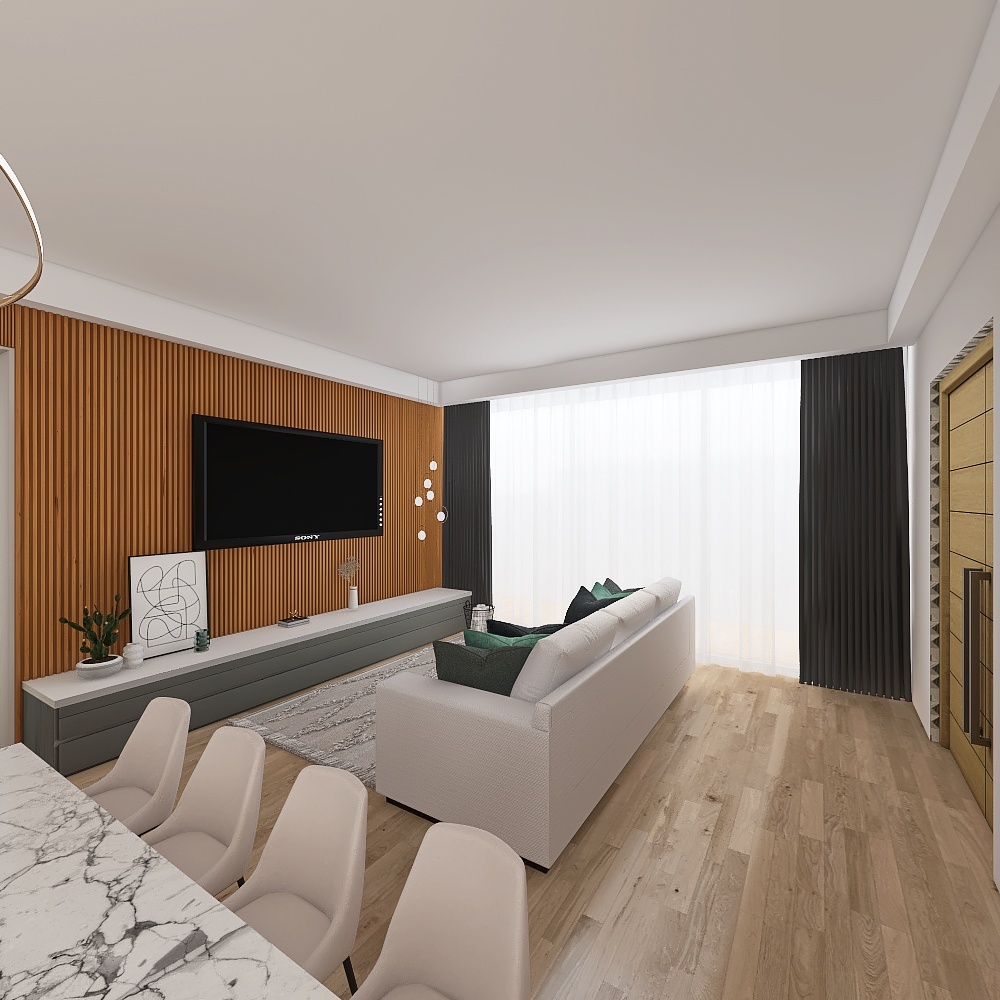 Room 1- Classic Black and White 3d design renderings