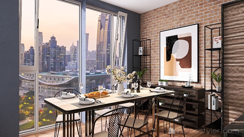 Living Area 3d design renderings