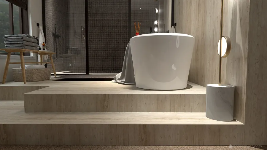 master bath 3d design renderings