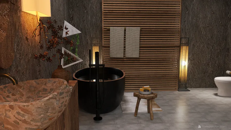 Modern Bathroom 3d design renderings