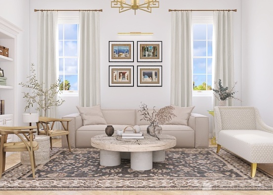 greek sitting room project Design Rendering