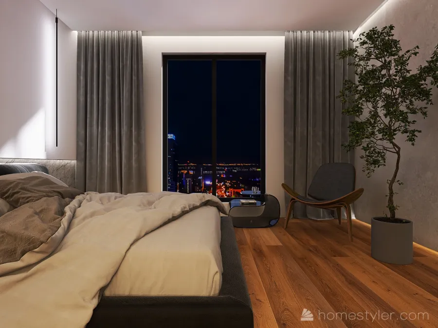 Photographer's apartment 3d design renderings