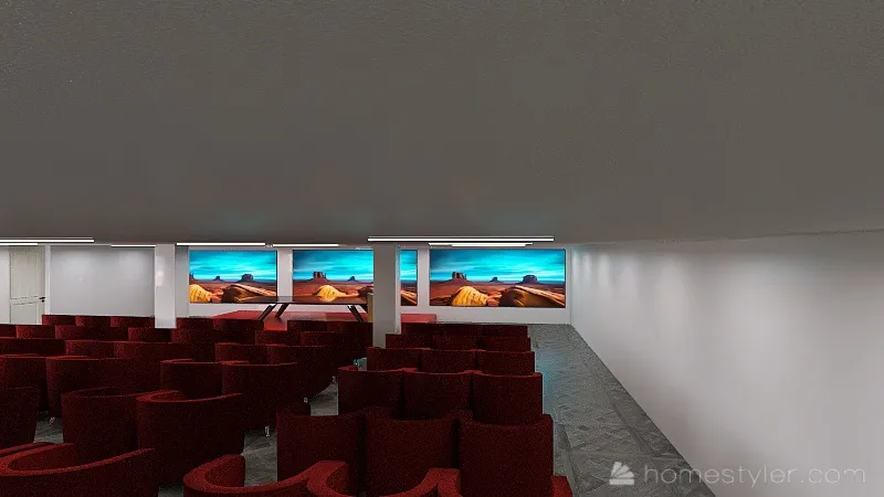 Auditório Acadeperj 3d design renderings