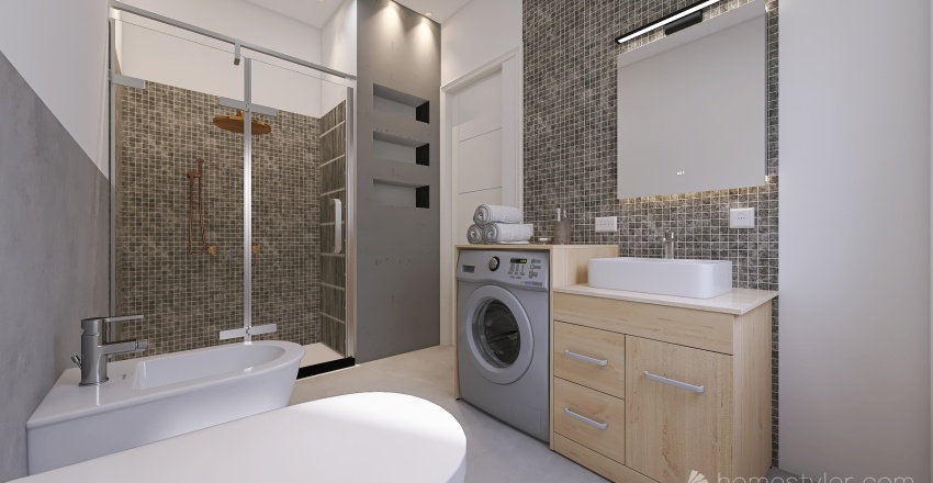 bagno milano 3d design renderings