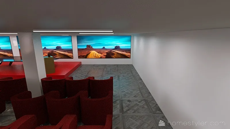 Auditório Acadeperj 3d design renderings