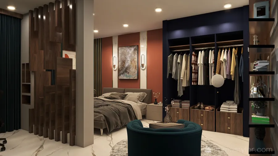 Modern Luxury House + Art Deco 3d design renderings