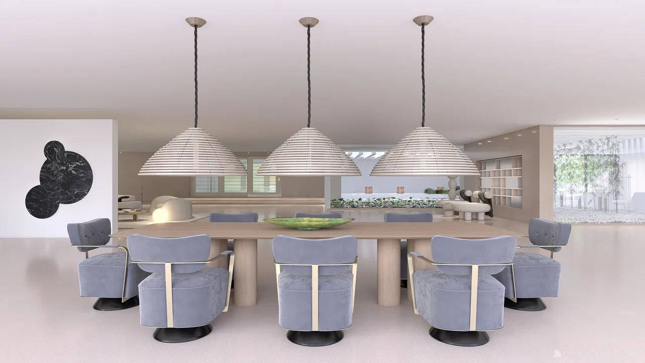 LivingDiningRoom 3d design renderings