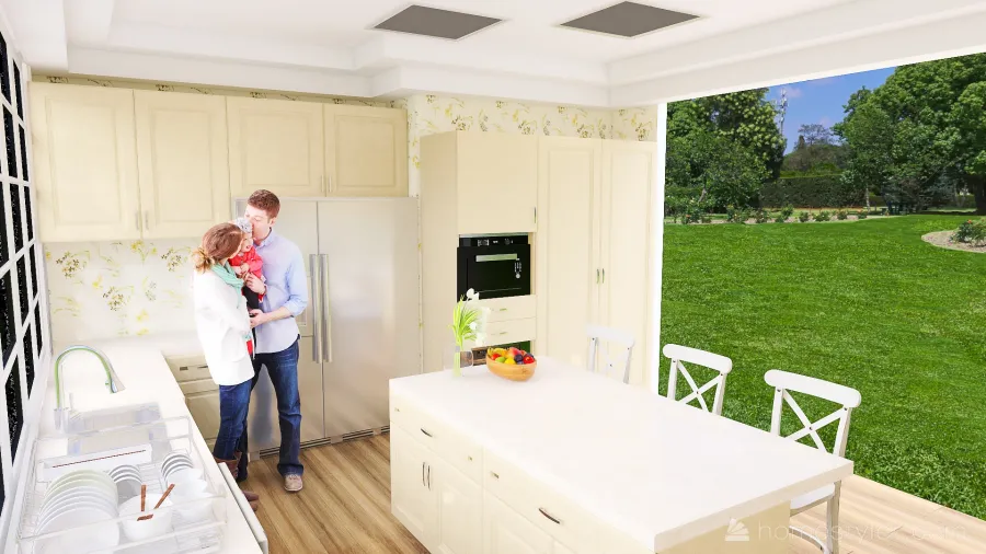 Simple Country Life #KitchenContest 3d design renderings