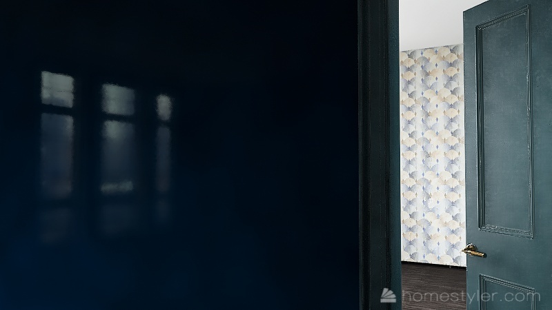 Room 2- Bold Colors and Geometry 3d design renderings