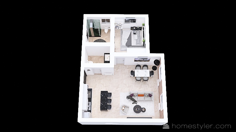 Mini piso estudiante 3d design picture 71.17