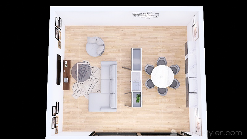 #KitchenContest-New York Apartment 3d design picture 0