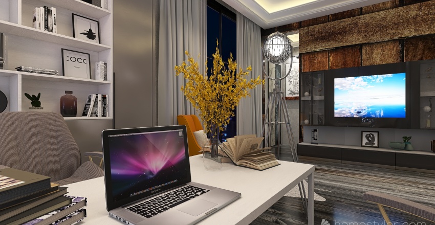 Library & cabinet 3d design renderings