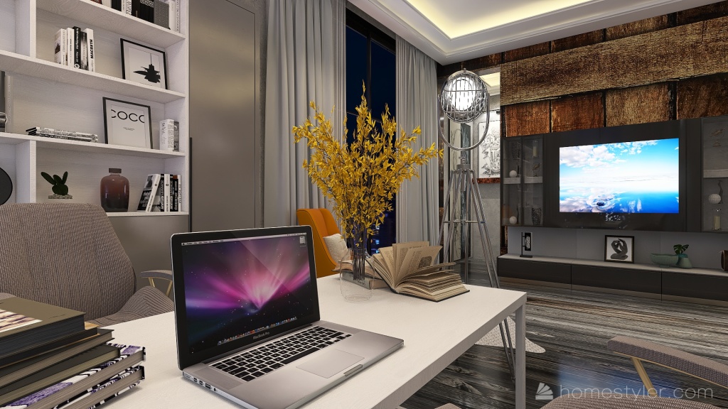 Library & cabinet 3d design renderings