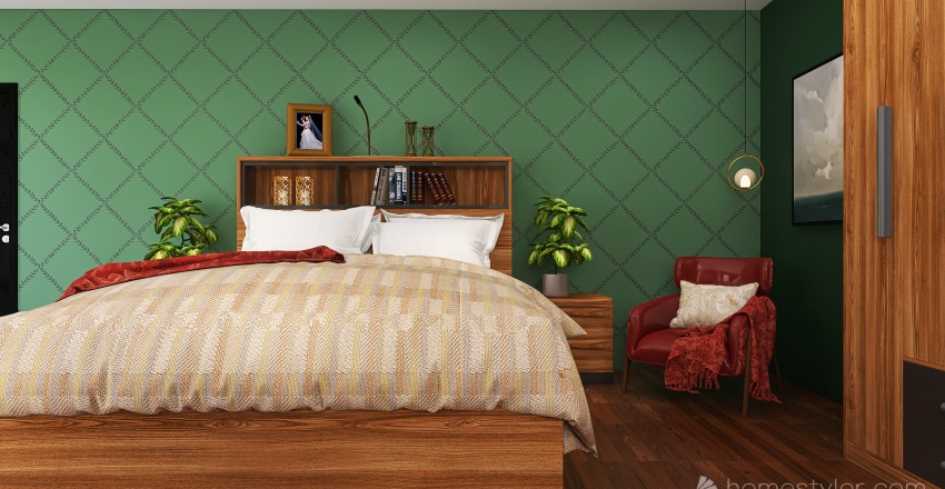 Modern Bedroom 3d design renderings