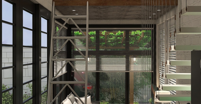 Contemporary Tin refuge 3d design renderings