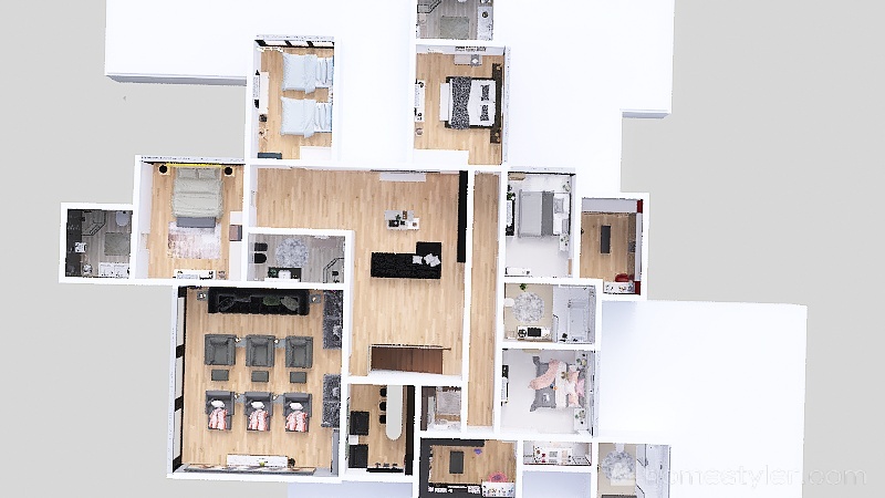 Casa de tina y mila 3d design renderings