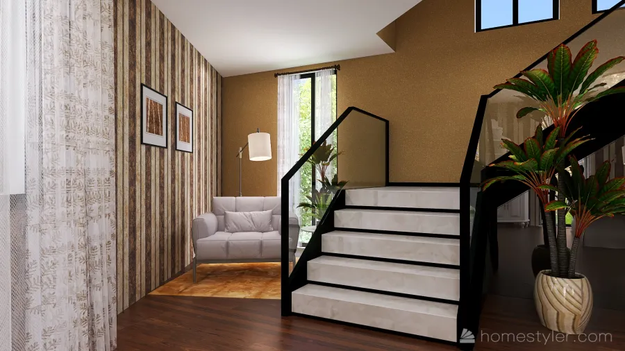 Modern Lounge 3d design renderings