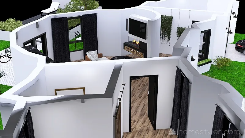 Urban Farmhouse 3d design renderings